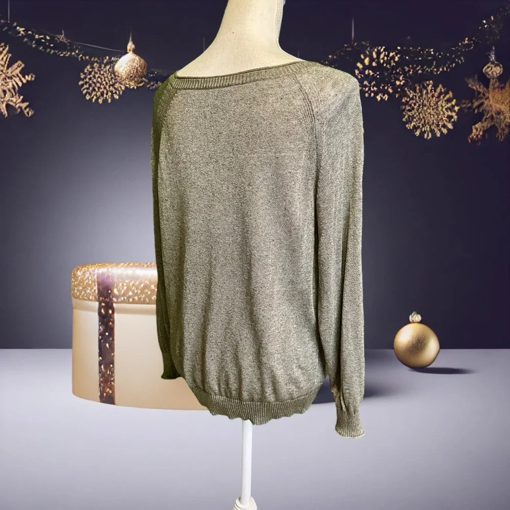 J. Crew ‘Summerweight Pullover Sweater’ in Light Olive Green Size Small